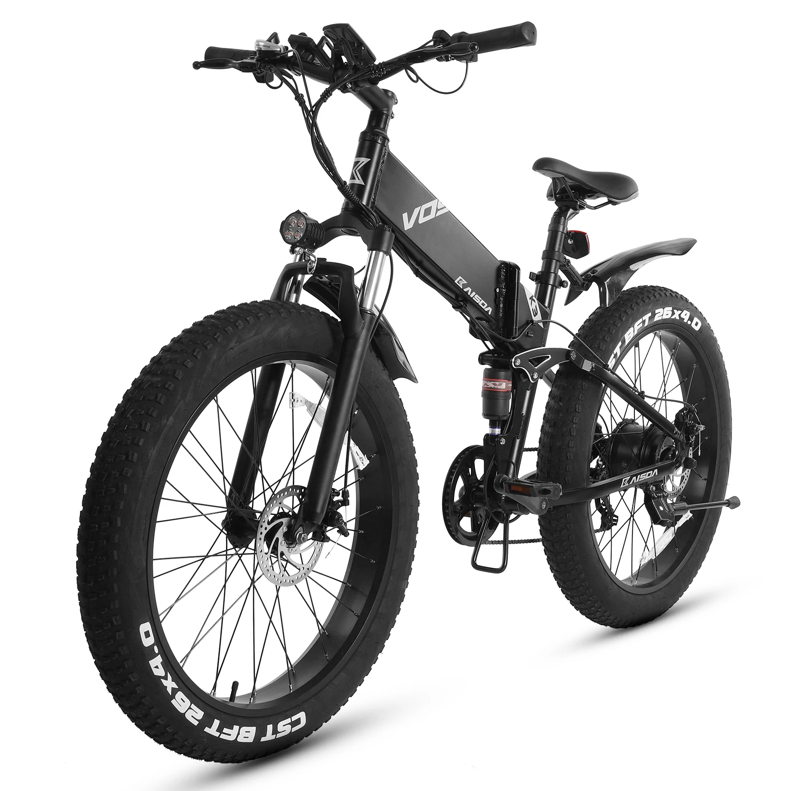 

500W 26'' Folding Electric Bike E-Bike with 32km/h Top Speed 28-36km Range Mountain Bike Commuter Bicycle for Adults Teens