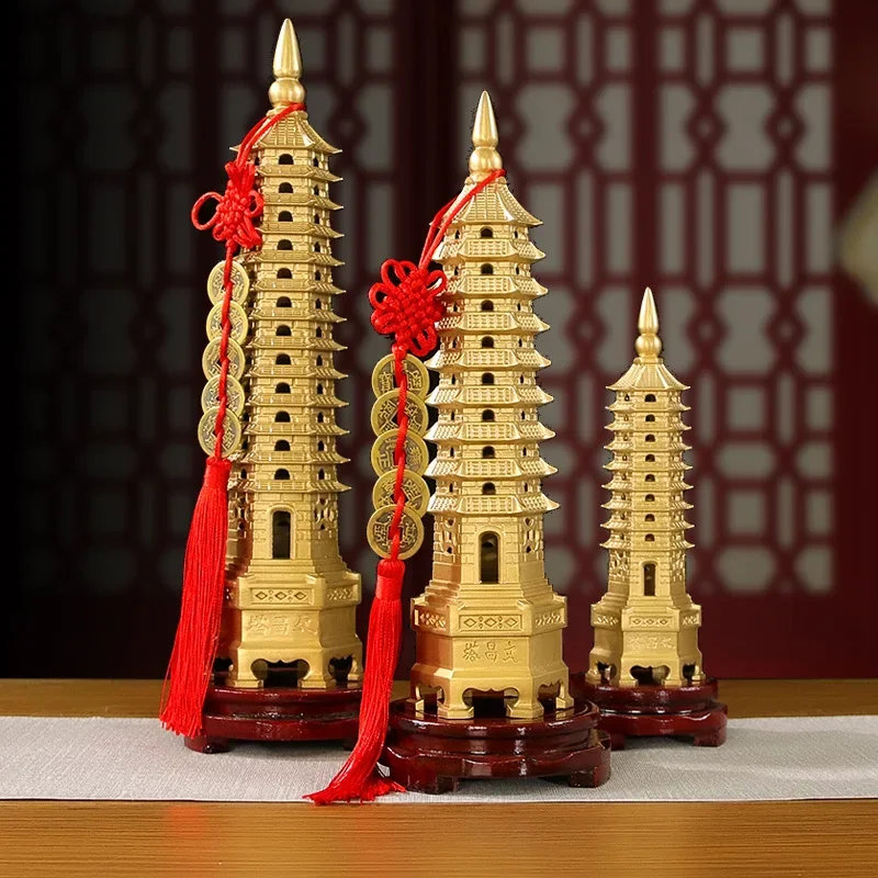 Украшения для башни Вэньчан из чистой меди тринадцать слоев латунь башня Венчан