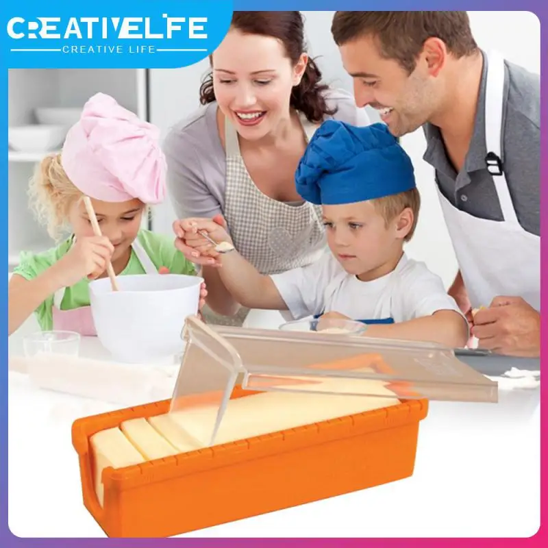 

Butter Keeper and Slicer Cutter Kitchen Tool Storage Container Cakes Cookies Cookware Butter Dish Dishwasher Cheese