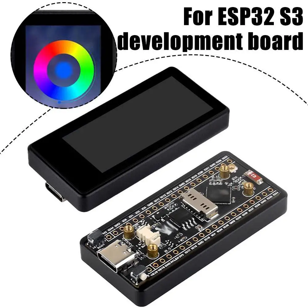 Плата разработки ESP32 S3 1 91-дюймовый AMOLED-дисплей сенсорный слот SD 6-осевой датчик