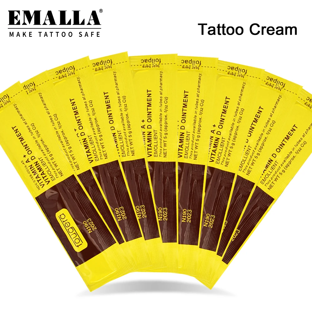 

Крем для ухода за татуировками 20/30/50/100/200/300 шт. восстанавливающая витаминная мазь A & D против шрамов восстанавливающий гель для боди-арта тат...