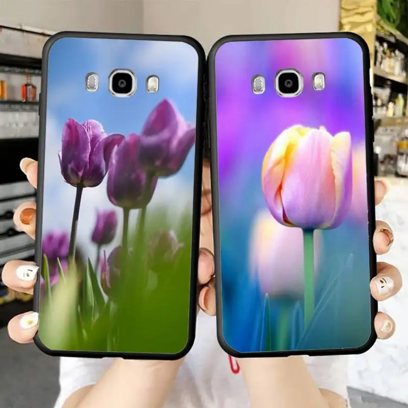 

Tulip flower Phone Case for Samsung J 2 3 4 5 6 7 8 prime plus 2018 2017 2016 core