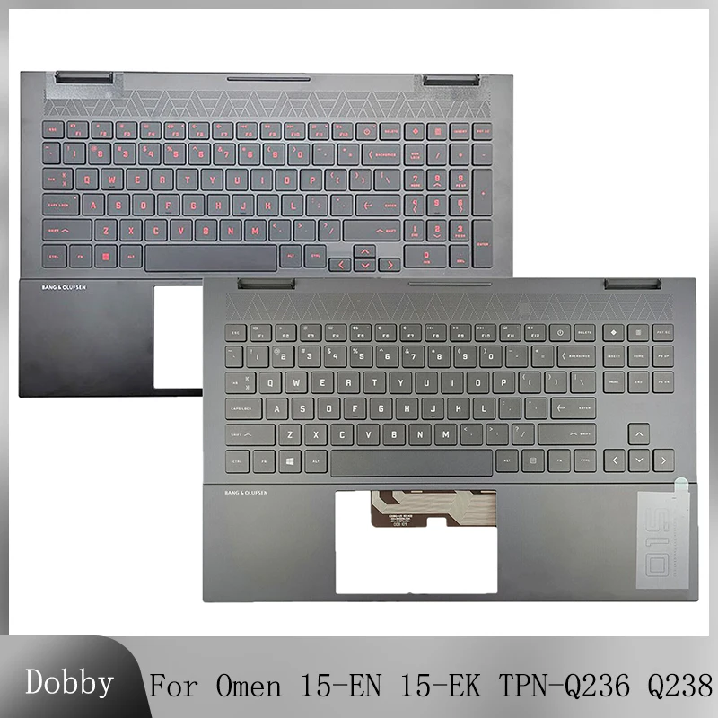 

English/UK/Latin/Russian Keyboard For HP OMEN 15 15-EN 15-EK TPN-Q238 TPN-Q236 Notebook PC RGB Backlight Top Palmrest M00666-001