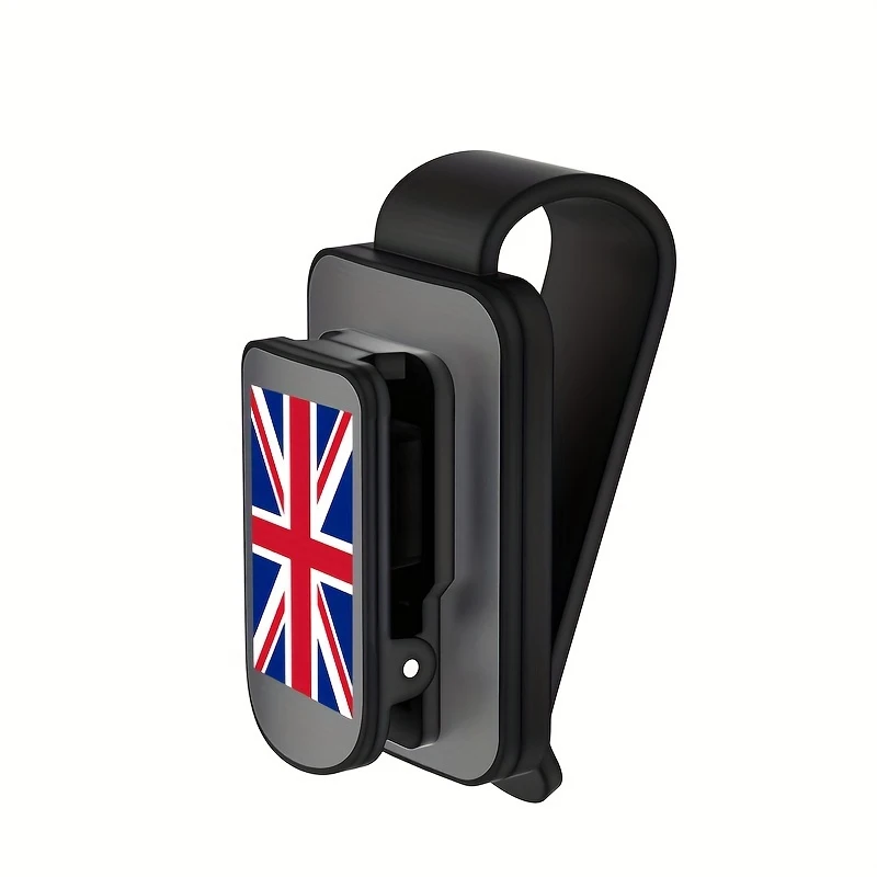 Автомобильный солнцезащитный козырек, зажим для очков с флагом Великобритании, логотип для MINI Cooper Countryman Clubman R55 R56 R60 F55 F60, автомобильные аксессуары