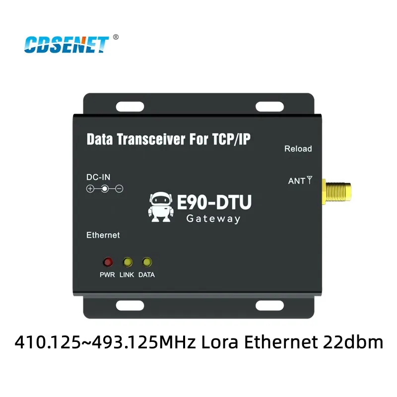 433MHz E90-DTU(400SL22-ETH) LoRa SX1262 22dBm Ethernet RJ45 RSSI LBT Relay Networking Wireless Transceiver Serial Port Server