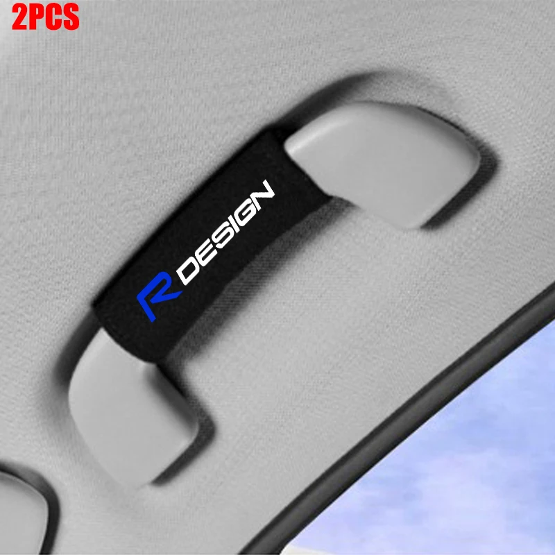 

2 шт., защитные перчатки для ручек на крышу автомобиля, короткие флисовые противоскользящие перчатки для Volvo R Design XC90 XC60 XC40 S40 S60 V60 V50