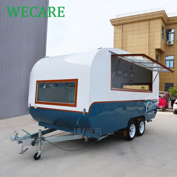 Мобильный прицеп Wecare для коктейлей баров белая кофейня пицца десерт тележка еды