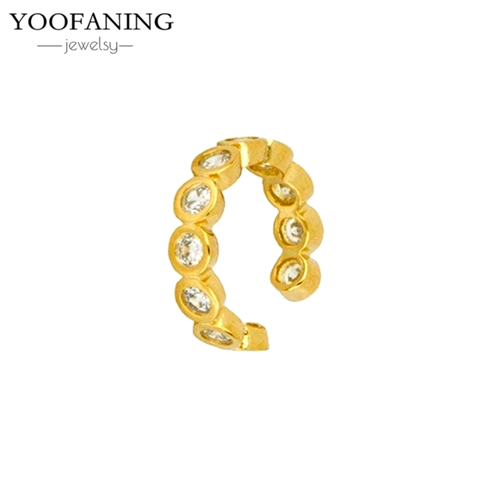 Фото Серьги-клипсы YOOFANING из чистого серебра 925 пробы, 1 шт., роскошные, милые, с цепочкой, элегантные и изысканные, в подарок на вечеринку №3