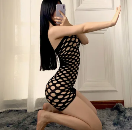 

Strapless Ladies Plus Size Lingerie Erotic Exotic Dresses Sexy Mesh Fishnet Babydoll Women Sheer Bodysuit Lingerie Body Socks