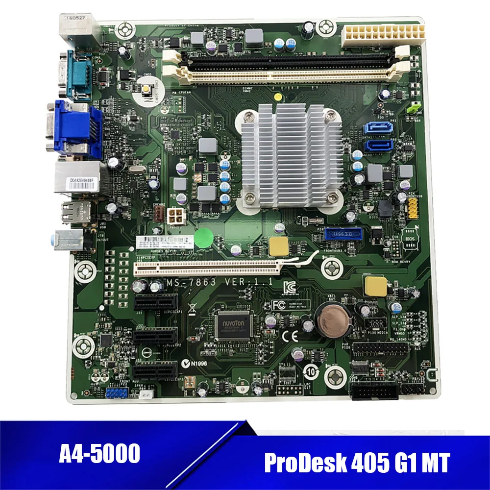 

Высококачественная настольная материнская плата для HP MS-7863 729643-001 729726-001 ProDesk 405 G1 MT, тест предварительной отправки