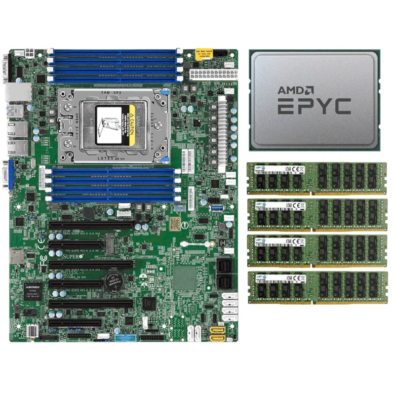 AMD EPYC 7551P CPU 32 ядра процессор + Материнская плата Supermicro ...