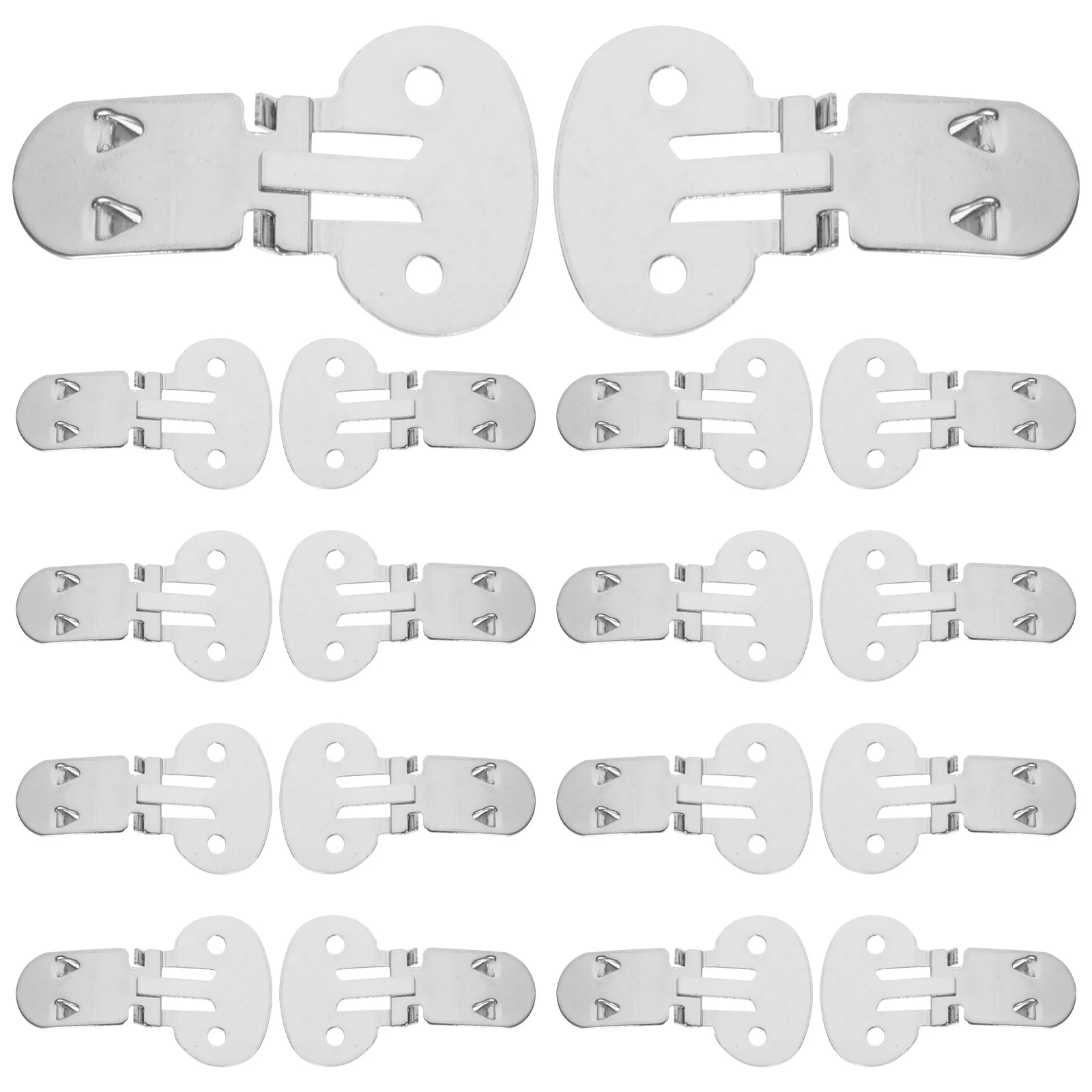 

26PCS Shoe Clips Large Flat Blank Stainless Steel Metal Clips Shoe Supplies for DIY Craft Project