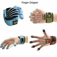 Finger Flexion And Extension Training Device With Resistance Band Fingers Gripper Strength Trainer Extensor Exerciser Power Grip