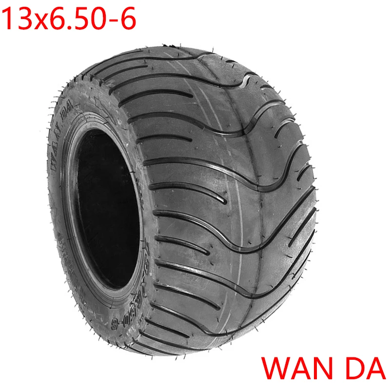 

Motorcycle Accessories 13x6.50-6 Tubeless Tyre Vacuum Tire for ATV QUAD Golf Buggy Mower Go-kart Lawnmowers wan da