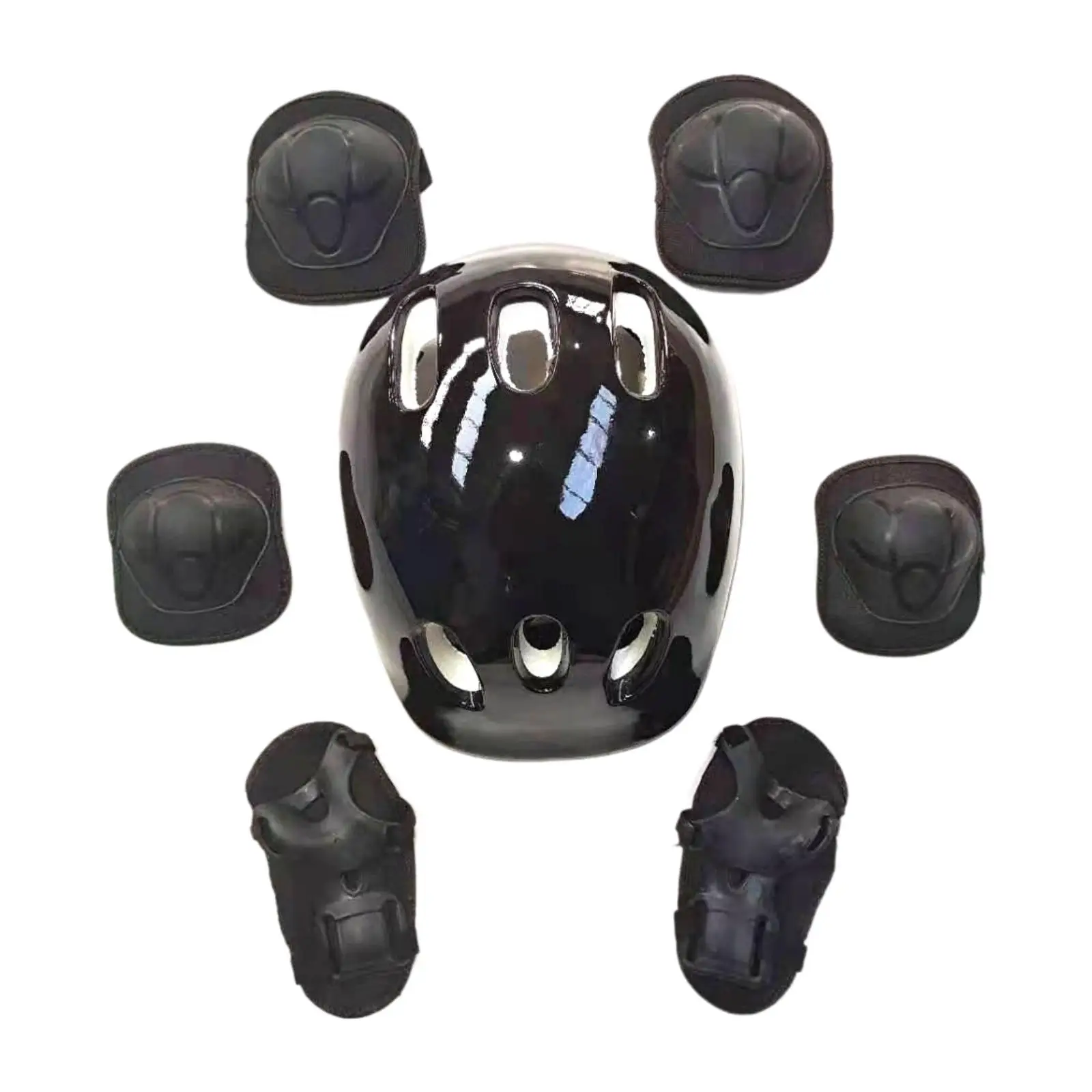 7 шт./компл. детский велосипедный шлем ударопрочный амортизирующий для катания на