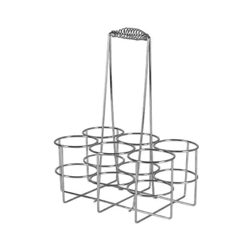 

Bottle Beercarrierholder Can Metal Beverage Rack Basket Drink Water Wire Organizer Storage Cratesodacup Take Out Delivery