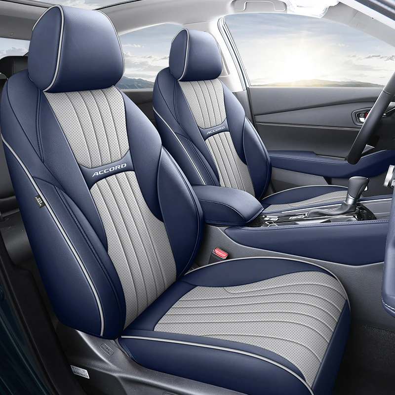 Специальные автомобильные чехлы на сиденья для Honda Accord 2023 2024 Кожаная подушка