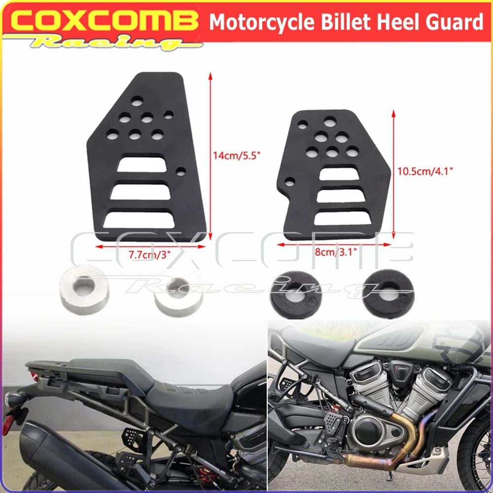 

Мотоциклетная черная алюминиевая заготовка для пятки повышающая прочность защита для Harley PAN AMERICA 1250S PA1250S panamerican a1250 2021