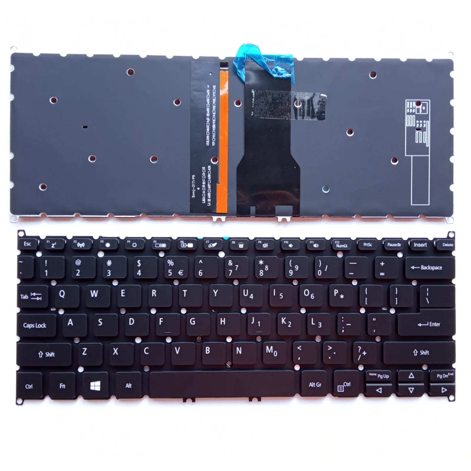 US для Acer Spin 3 series SF114-32/53/52NP SP513-51/52/53 SP314-51 N17W5 Клавиатура ноутбука