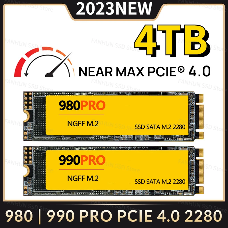 

990 980 PRO 2TB 1TB M.2 SSD PCIe4.0 NVMe Gaming Internal Solid State Hard Drive Up to 7450MB/s For PS5 Desktop Laptop