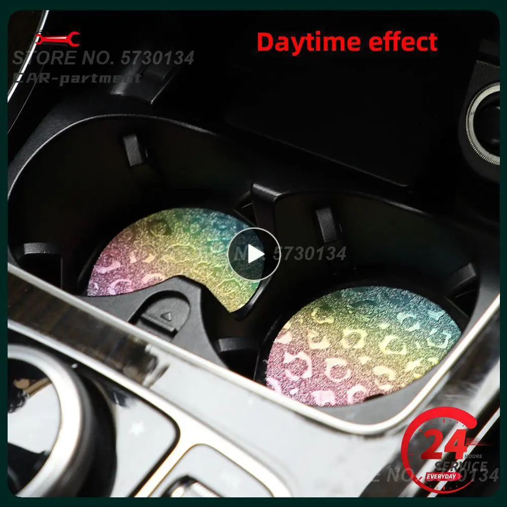 Non-slip Mat Of Water Glass Bottle Rack Portable Stylish Universal Vehicle Water Cup Pad Anti-noise Silicone Car Water Cup Pad