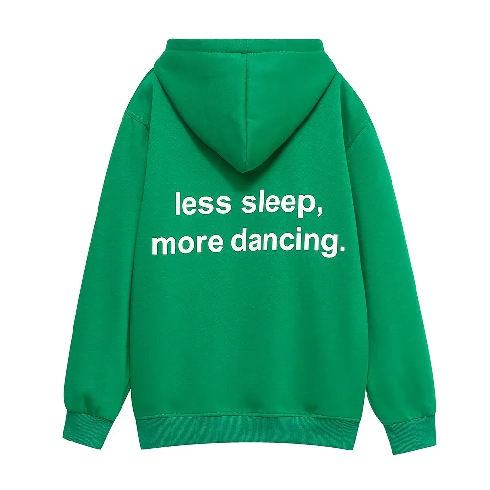 RZRA 2024 новая женская толстовка с капюшоном и принтом повседневные спортивные