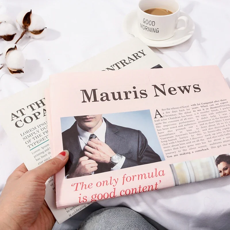 2 шт. Винтажный стиль английская газета Ретро фон украшение для косметики еда