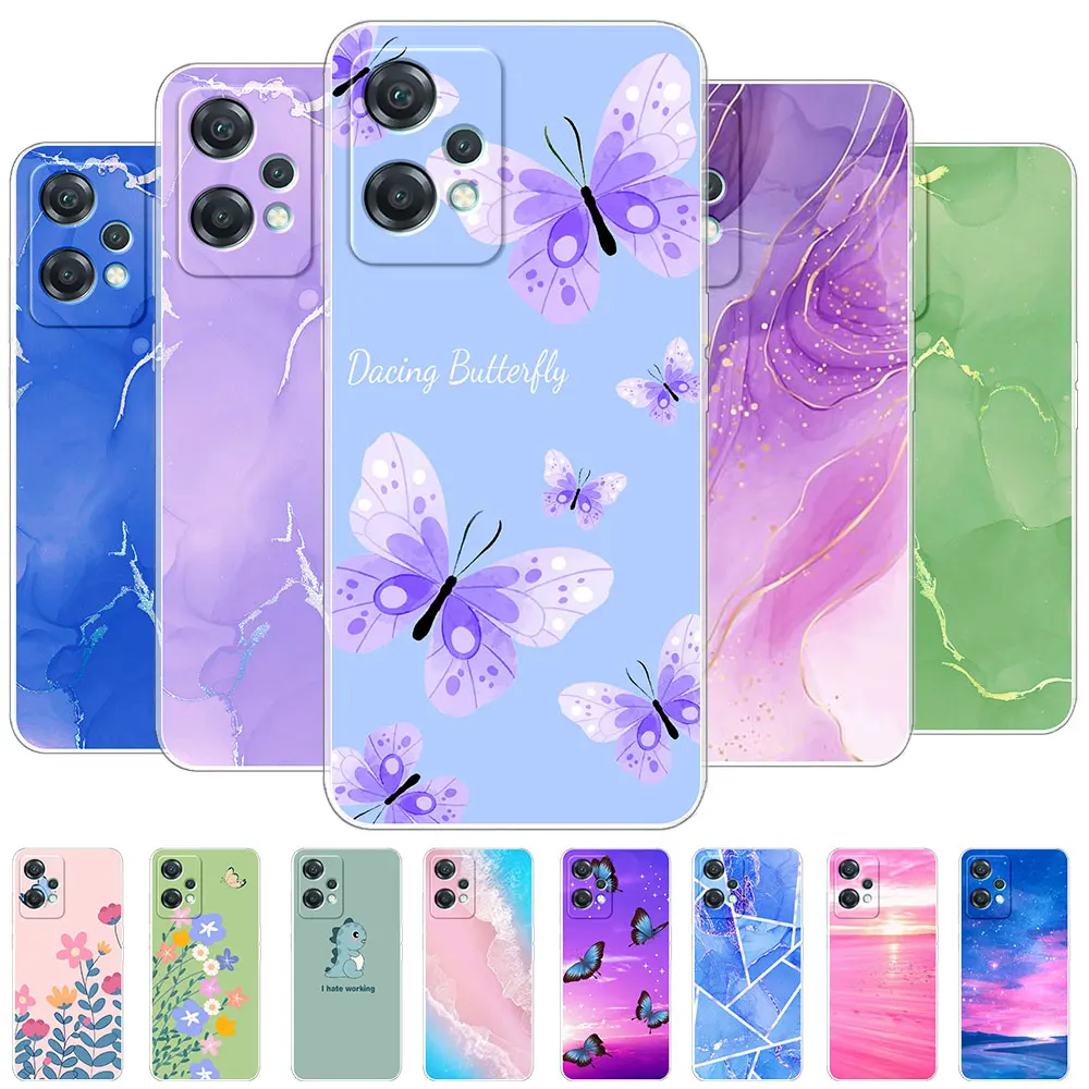 Для OnePlus Nord CE 2 Lite 5G Прозрачная силиконовая Мягкая задняя крышка из ТПУ чехлы для