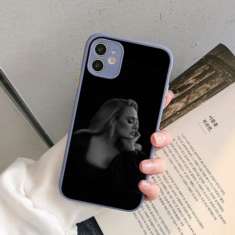 Singer A-Adele-E Phone Case for iPhone 14 11 12 13 Mini Pro Max 8 7 Plus X XR XS MAX Translucent Matte Cover