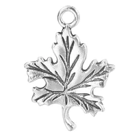 25pcslot unique fashion silver color maple leaves charms alloy pendants for bracelet necklace jewelry making diy accessories