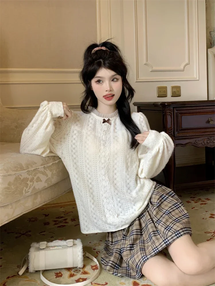 Милое контрастное платье в Корейском стиле MiiiiX Женский комплект из двух