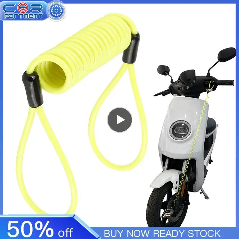 

1/2/3PCS Bicycle Motocross Motorcycle Accessories Safety Rope Anti Thief Reminder Coil For Ls2 Mt 07 Z900 Kawasaki Z750 Exc