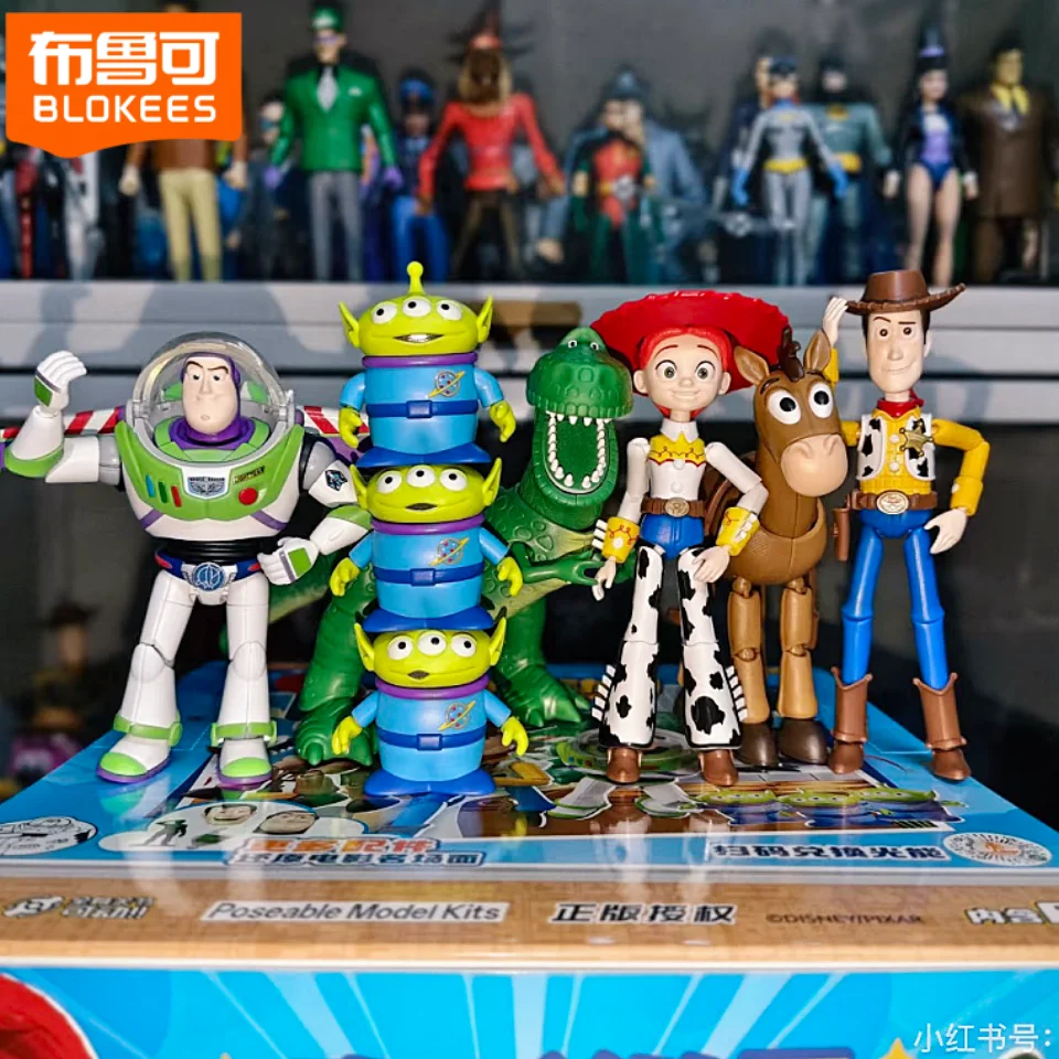 Фото Коллекционные подвижные фигурки Blokees Toy Story: Элитная серия 1 (Вуди, Базз Лайтер, Рекс) №2