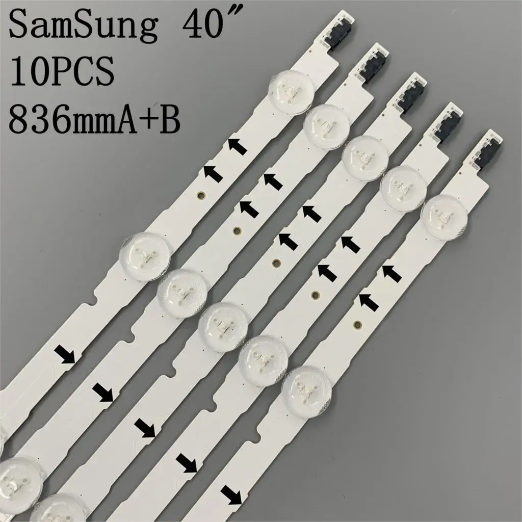 New original 10 PCS/set LED backlight strip for UE40H6500 UN40J5500 CY-GH040CSLV5H D4GE-400DCA-R1 R2 D4GE-400DCB-R1 R2