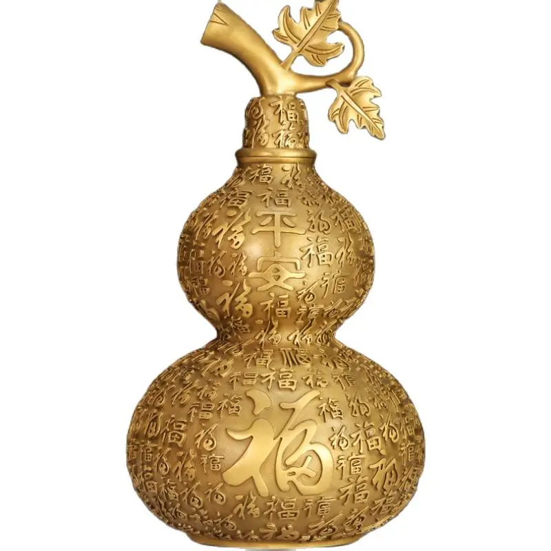 

Медный Золотой Baifu украшения из тыквы Fu Персонаж Новый китайский стиль домашняя гостиная вход декоративные ремесла открытие подарок