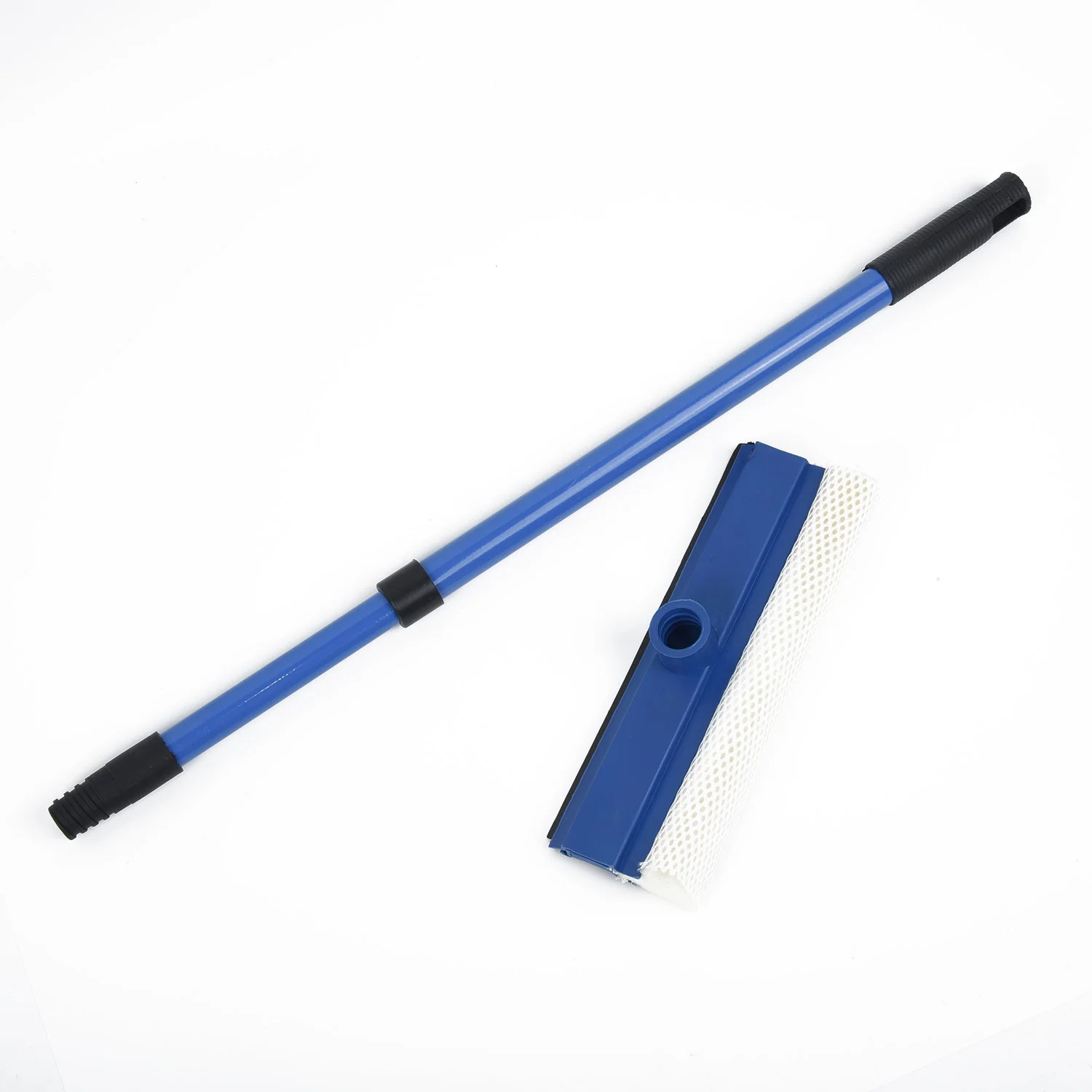 

2 In 1 Telescopic Casement Glass Squeegee Cleaner Wiper Long Handle Sponge Brush Cleaning Tools For Home Kitchen Accessories