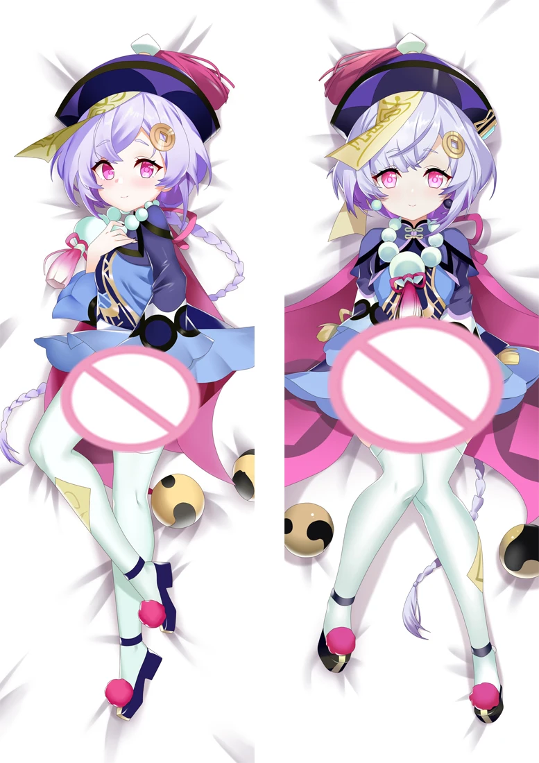 

Genshin Impact Qiqi Dakimakura Pillow Case Hugging Anime Body Pillow Cover Otaku Bedroom Bedding Cosplay Pillowcase