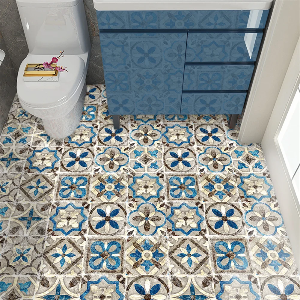 

10PCS 10/15cm Self Sticker Waterproof PVC Hard Film Tiles Wall Stickers For Kitchen Bathroom Wardrobe Decor Wall Decals