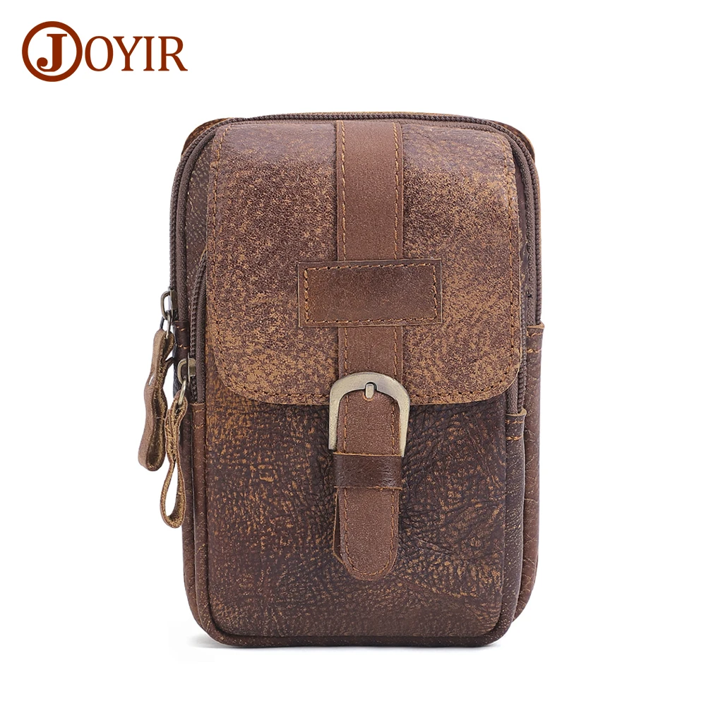 Поясные Сумки из натуральной кожи для мужчин забавная дорожная Сумочка сотового