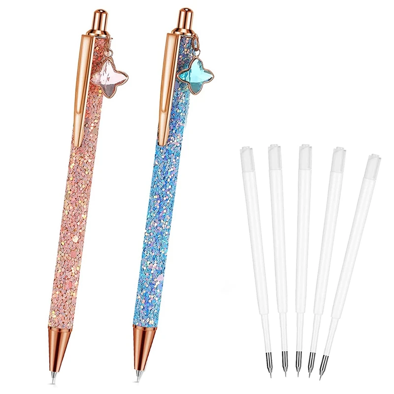 

2 Pcs Air Release Weeding Tool Pin Pen Retractable Weeding Pen For Vinyl Glitter Weeding Pinpoint Pen Craft Vinyl Tool