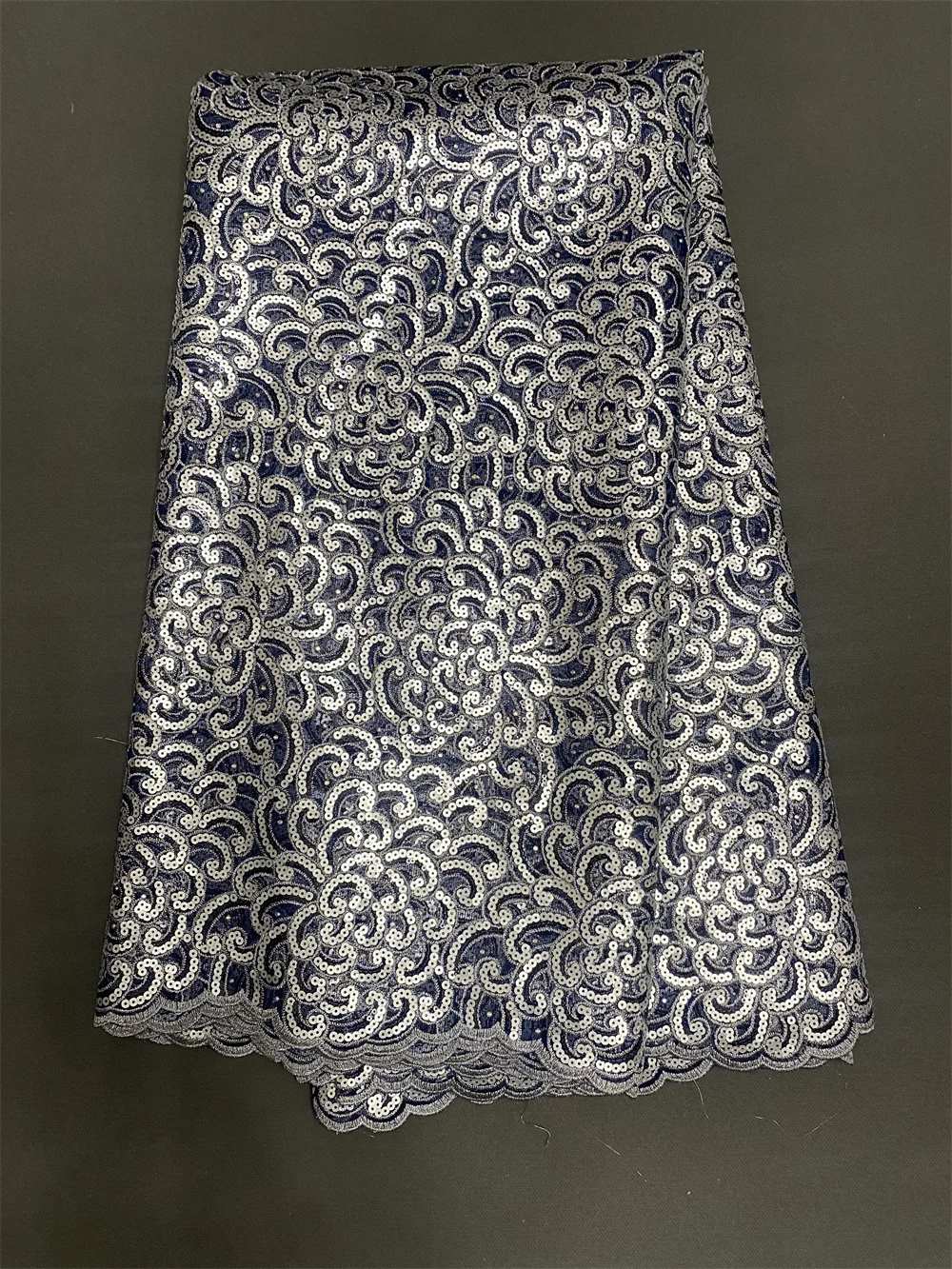 Нигерийская кружевная ткань 2024 высокое качество 5 ярдов золотая роскошная с