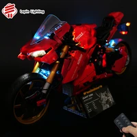 kids building blocks toys led remote control lighting technology machinery compatible motorcycle wholesale store
