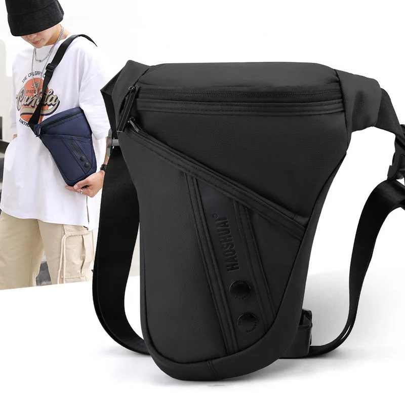 

Забавная мужская сумка-мессенджер на бедро, водонепроницаемая нейлоновая поясная сумочка, повседневный мотоциклетный ремень на плечо