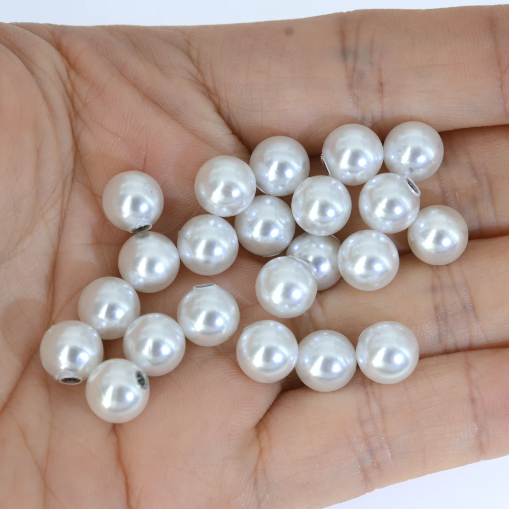 10Pcs 14g 16g 3-6mm DIY Imitation Pearls Body Jewelry Replacement Spare BALLS Labret Barbell Bar Piercing Attachments |