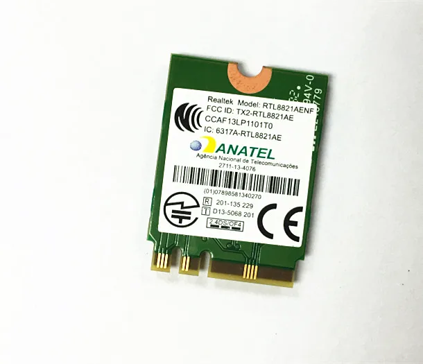

Новинка для Realtek RTL8821AE 802.11AC NGFF 433 Мбит/с 2,4G/5 ГГц WiFi для Bluetooth 4,0 Wlan-карты для IBM Lenovo FRU 00JT482