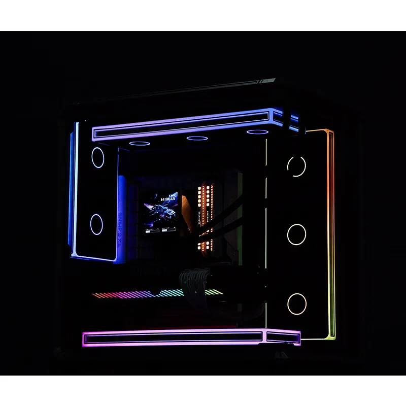 Вентилятор для корпуса JONSBO ZE-120240360 120 мм ARGB, Infinity Mirror RGB, PWM-вентилятор, синхронизация с материнской платой, алюминиевый центральный элемент с CD-узором (art.: 3920dbf4ede8d) - 3920dbf4ede8d