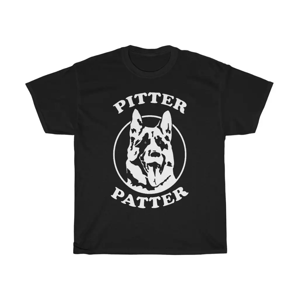 Мужская черная футболка с надписью символом собаки размеры от S до 5XL