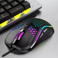 2022 gaming mouse gamer usb wired mice rgb backlight 6 keys mouse for pc gaming mouse laptop computer game mouse hollow