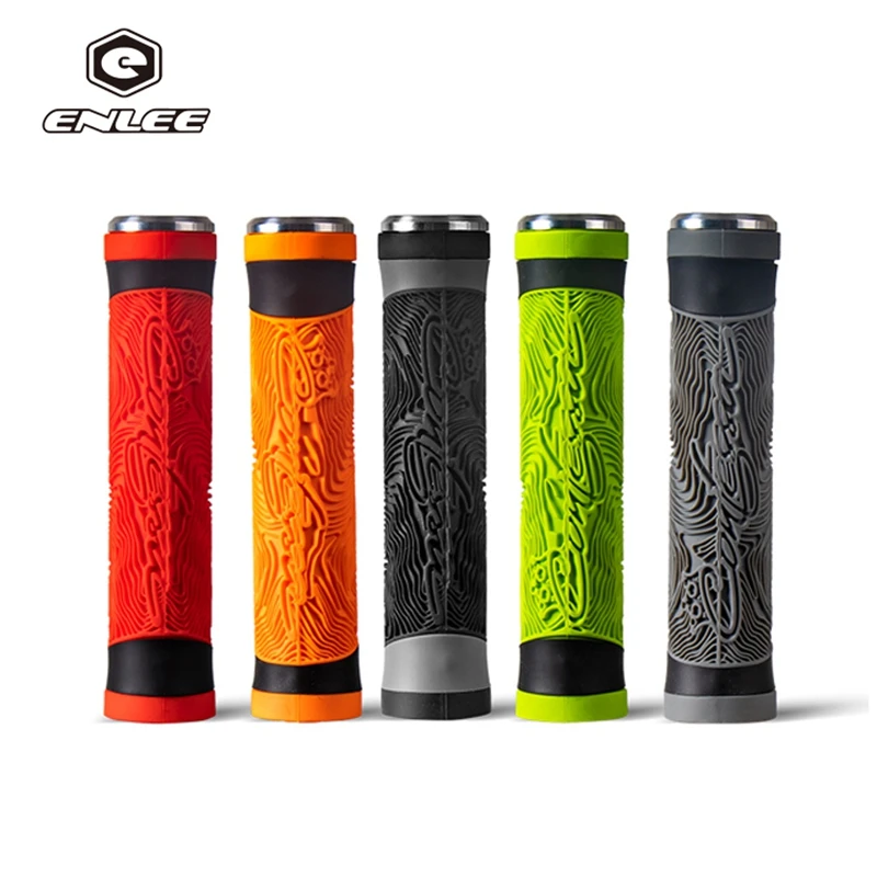 Handle Silicone Grips  Flat Handlebar Bicycle Bar End Plugs Anti-slip For Mtb Road Bmx Mountain Folding Parts