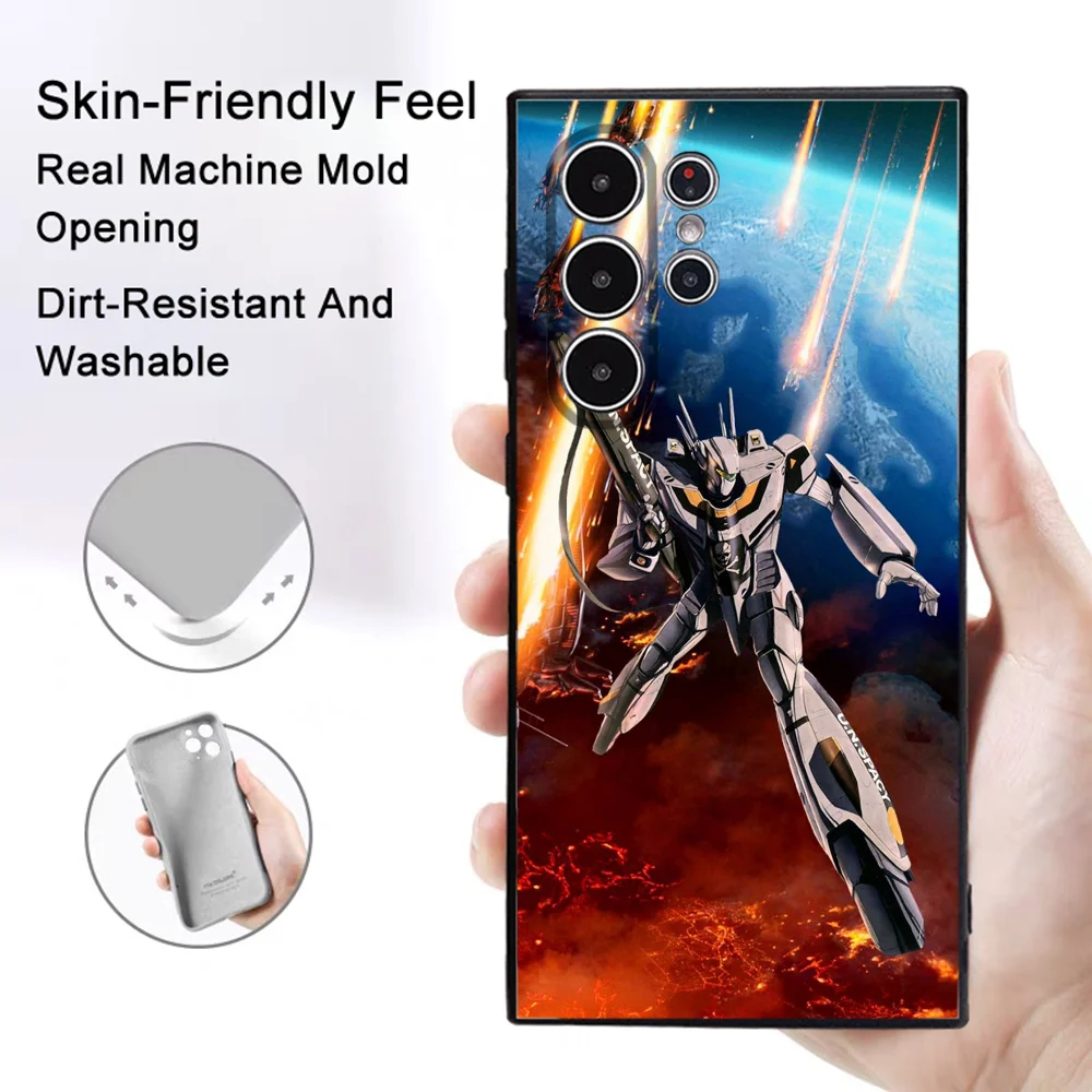 Чехол для телефона Anime R-Robotech Macross Samsung Galaxy S25 S24 S22 S23 Ultra S21 S20 Plus 5G Матовый